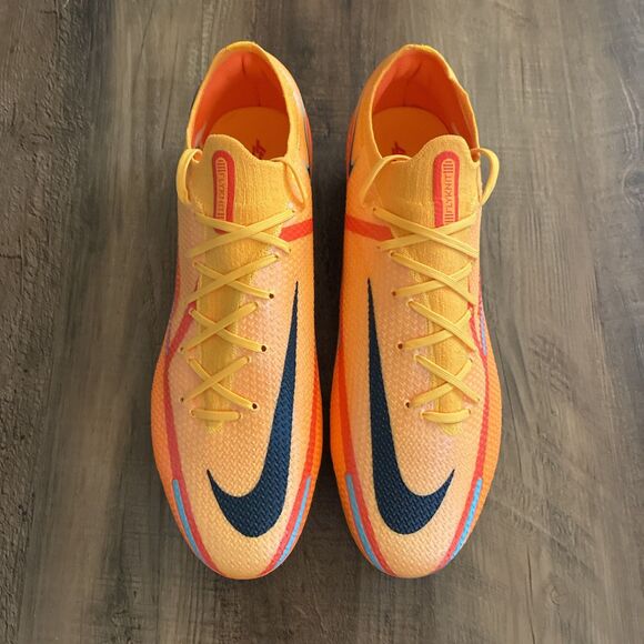 Nike Phantom GT2 Elite SG-Pro Men Sz 10.5 Orange Black Soccer Cleats DJ8041-809